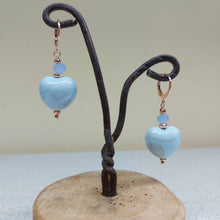 Carica l'immagine nel visualizzatore di Gallery, Orecchini cuore ceramica