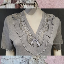 Carica l'immagine nel visualizzatore di Gallery, Vestaglia camicianotte aperta cotone MIMI' JOLIE