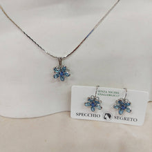 Carica l'immagine nel visualizzatore di Gallery, Parure collana e orecchini Fiore semplice