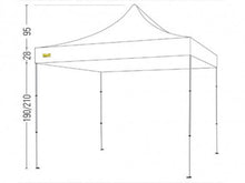 Carica l'immagine nel visualizzatore di Gallery, Gazebo Market 3x3 Compact Plus