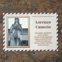 Carica l'immagine nel visualizzatore di Gallery, Cartolina Lorenzo Canozio