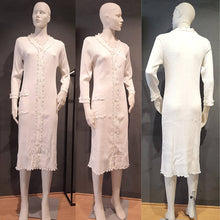 Carica l'immagine nel visualizzatore di Gallery, Vestaglia leggera costine cotone MIMI JOLIE