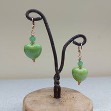 Carica l'immagine nel visualizzatore di Gallery, Orecchini cuore ceramica