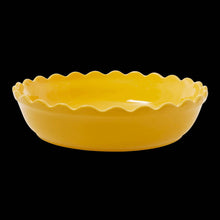 Carica l'immagine nel visualizzatore di Gallery, Pirofila Grande Rotonda da Forno in Ceramica colore Giallo