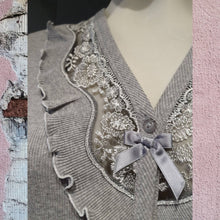 Carica l'immagine nel visualizzatore di Gallery, Vestaglia camicianotte aperta cotone MIMI' JOLIE