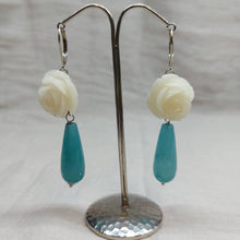 Carica l'immagine nel visualizzatore di Gallery, Orecchini rosa grande e goccia - ID&M