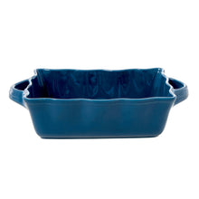 Carica l'immagine nel visualizzatore di Gallery, Pirofila Media Rettangolare da Forno in Ceramica colore Blu