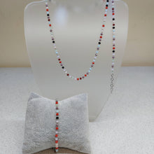 Carica l'immagine nel visualizzatore di Gallery, Completo collana e bracciale Rosario stretto Multicolor
