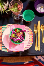 Carica l'immagine nel visualizzatore di Gallery, Piatto Ovale Grande in Melamina motivo Summer Stripes - ID&M