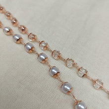 Carica l'immagine nel visualizzatore di Gallery, Set Collana e Bracciale Rosario rosato