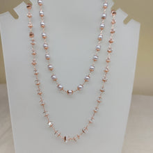 Carica l'immagine nel visualizzatore di Gallery, Set Collana e Bracciale Rosario rosato