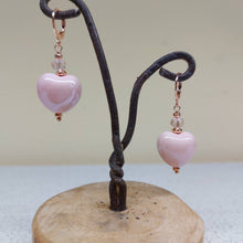 Carica l'immagine nel visualizzatore di Gallery, Orecchini cuore ceramica