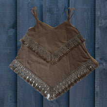 Carica l'immagine nel visualizzatore di Gallery, Top lino e cotone con frangia OSCALITO