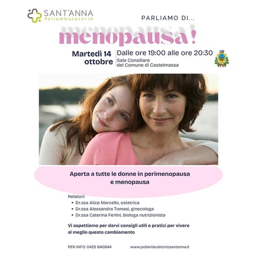 Parliamo di Menopausa! - Castelmassa
