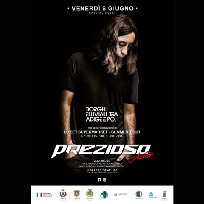 Rassegna Palchi sull'Acqua: DJ Prezioso e Dj Set SuperMarket - Summer Tour in Villa Giglioli - Ficarolo