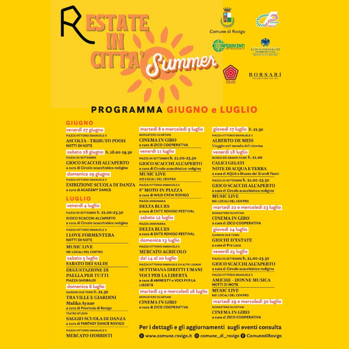 Restate in Città Giugno e Luglio- Rovigo