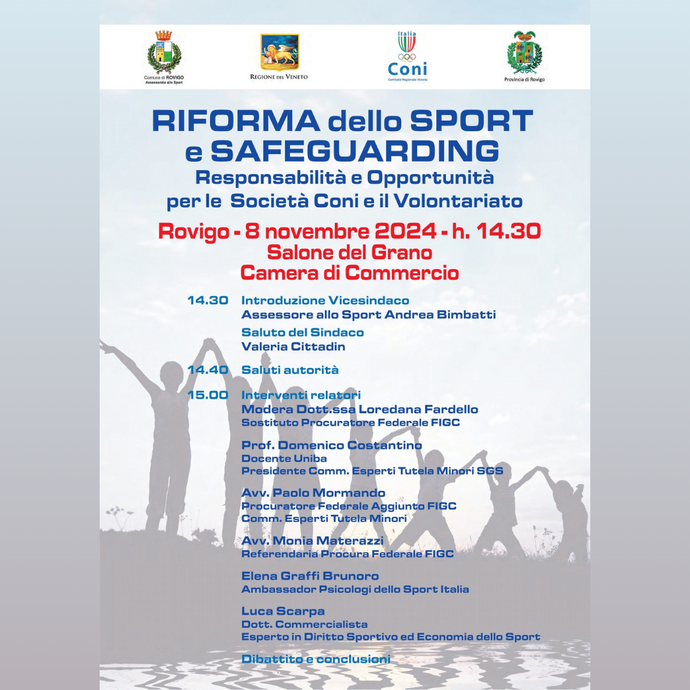 Riforma dello sport e safeguarding