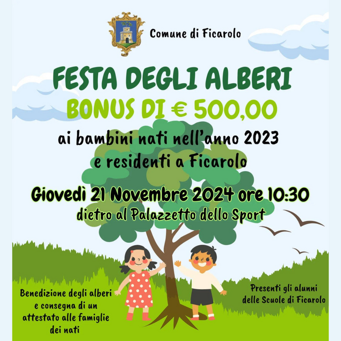 Festa degli alberi 2024 a Ficarolo