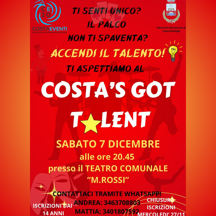 Seconda edizione del COSTA'S GOT TALENT