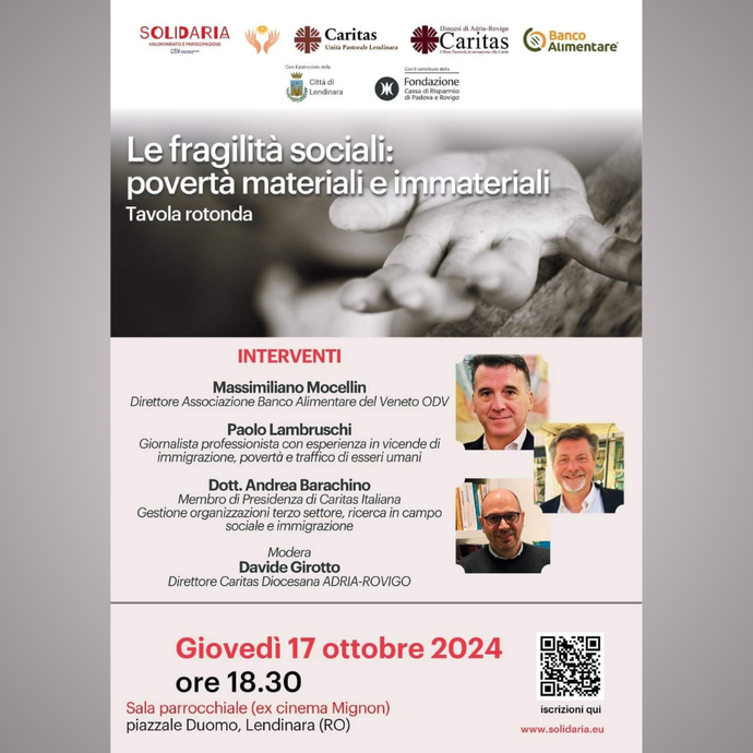 Le fragilità sociali: povertà materiali e immateriale - Lendinara