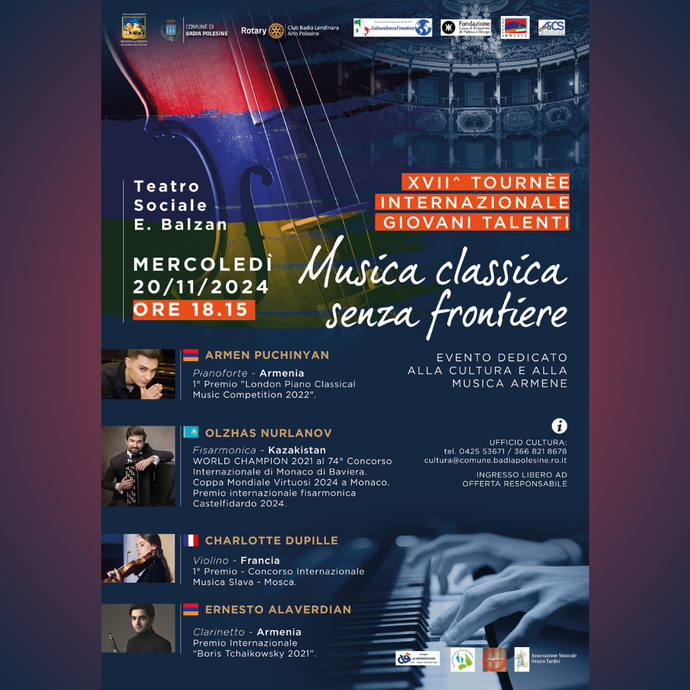 XVII Tournée internazionale dei “Giovani Talenti di musica classica”