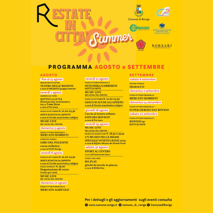 Restate in Città Agosto e Settembre - Rovigo