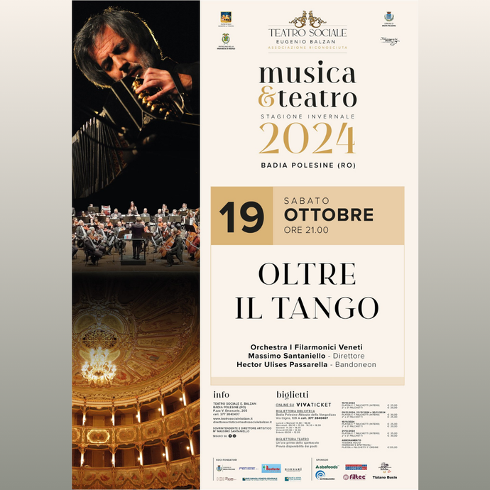 Musica & Teatro 2024: OLTRE IL TANGO - Badia Polesine