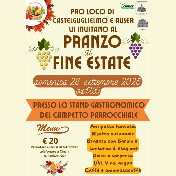 Pranzo di fine estate - Castelguglielmo