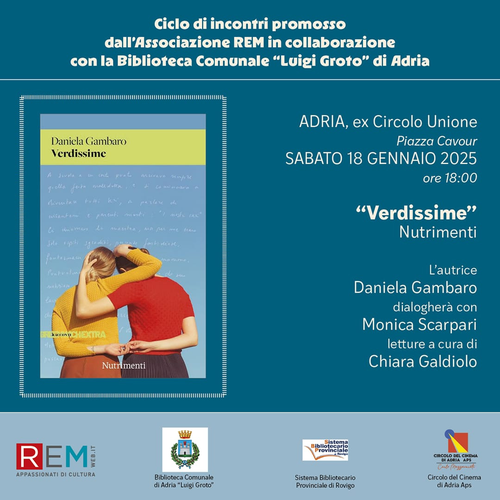Presentazione volume “Verdissime” di Daniela Gambaro - Comune di Adria