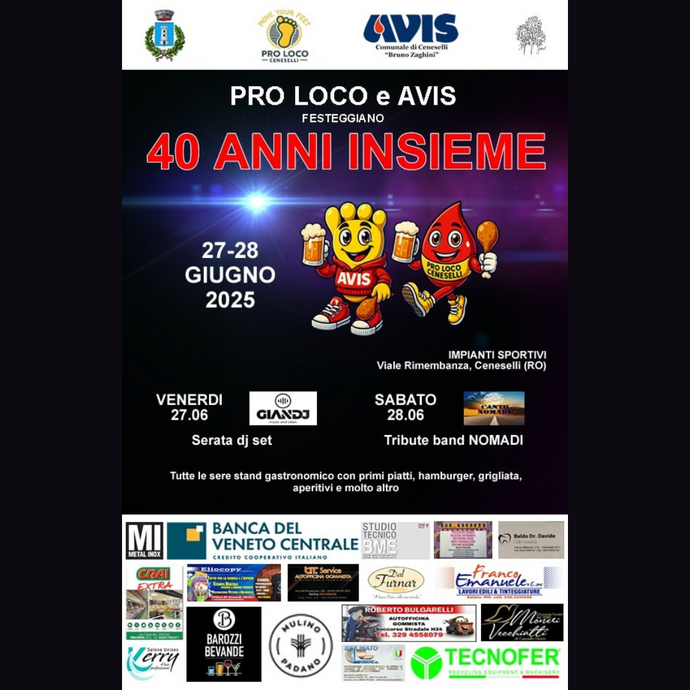 AVIS & PRO LOCO – 40 anni di passione condivisa! - Ceneselli