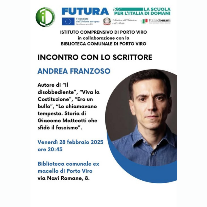INCONTRO CON LO SCRITTORE ANDREA FRANZOSO - Comune di Porto Viro