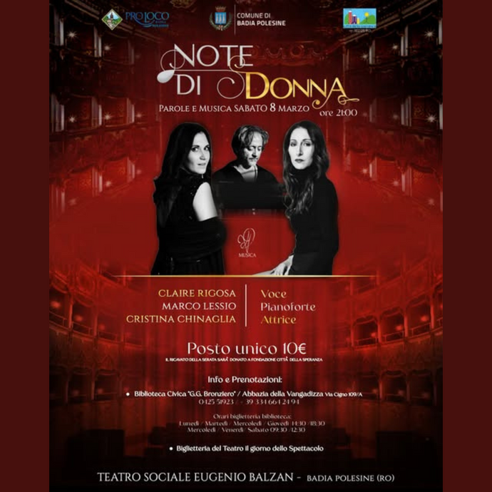 “NOTE DI DONNA -  PAROLE E MUSICA” - Comune di Badia Polesine