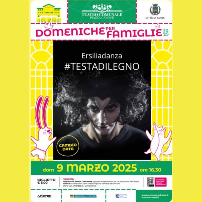 Domeniche per famiglie: "#TESTADILEGNO"🎭 - Comune di Adria