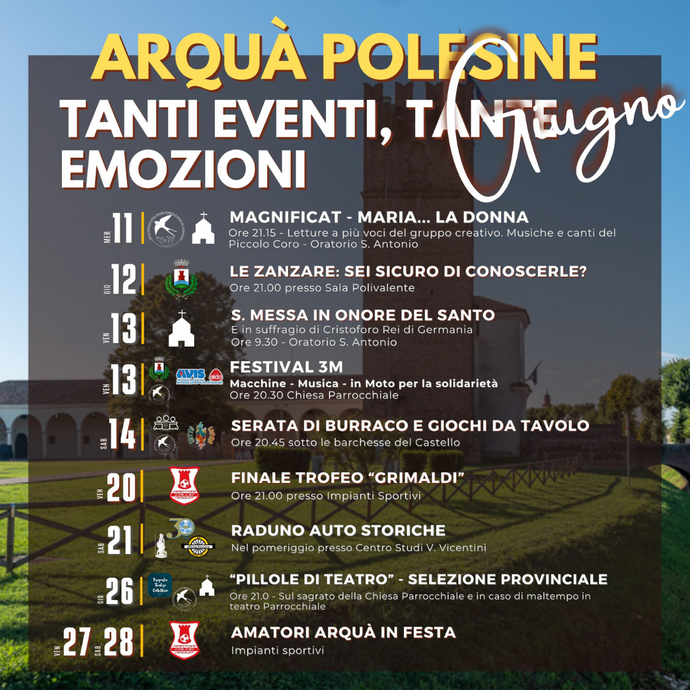 Tanti eventi, tante emozioni - Arquà Polesine