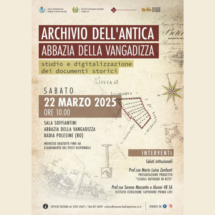 "Archivio dell’antica Abbazia della Vangadizza. Studio e digitalizzazione dei documenti storici"- Comune di Badia Polesine