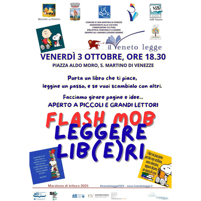 Flash Mob di Lettura: LEGGERE LIB(E)RI - San Martino di Venezze