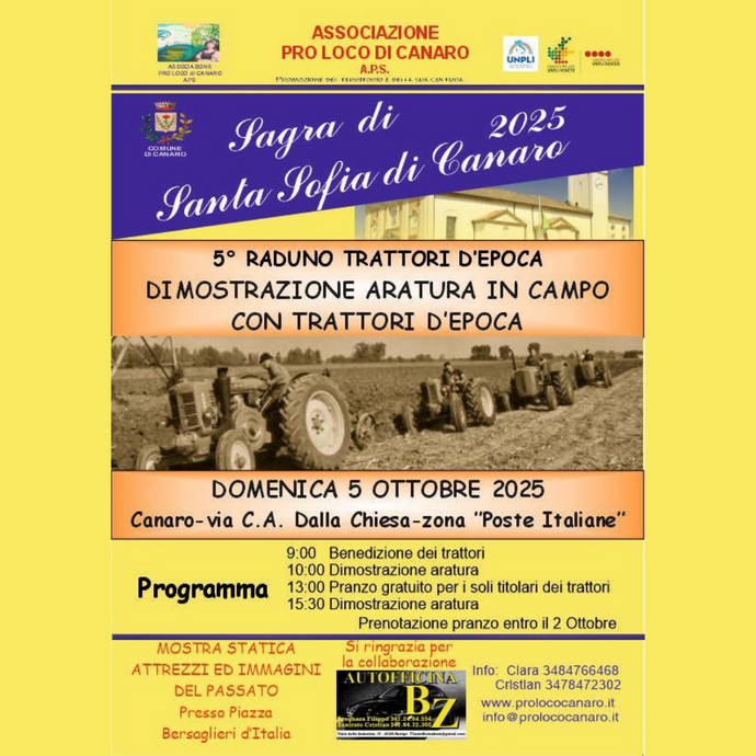 5° Raduno Trattori d’Epoca - Canaro
