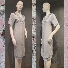 Carica l&#39;immagine nel visualizzatore di Gallery, Vestaglia camicianotte aperta cotone MIMI&#39; JOLIE

