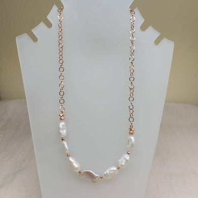 Collana Rosata con Perle di Fiume - ID&M