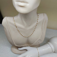Carica l&#39;immagine nel visualizzatore di Gallery, Completo collana e bracciale acciaio rosario smaltato
