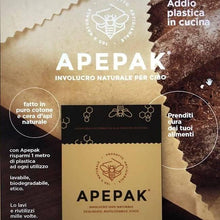 Carica l&#39;immagine nel visualizzatore di Gallery, Apepak - Involucro Naturale per Alimenti in Cera d&#39;Api MEDIO - ID&amp;M
