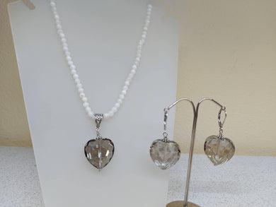 Completo Collana e Orecchini cuore crystal - ID&M