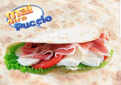 Piadina con crudo mozzarella pomodoro - ID&M