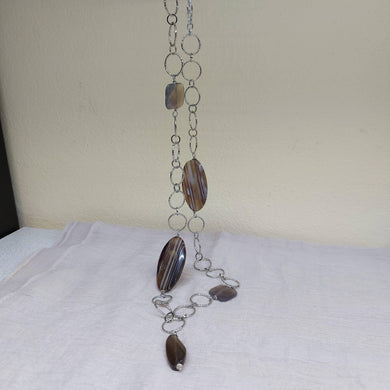 Collana lunga catena e pietre dure - ID&M